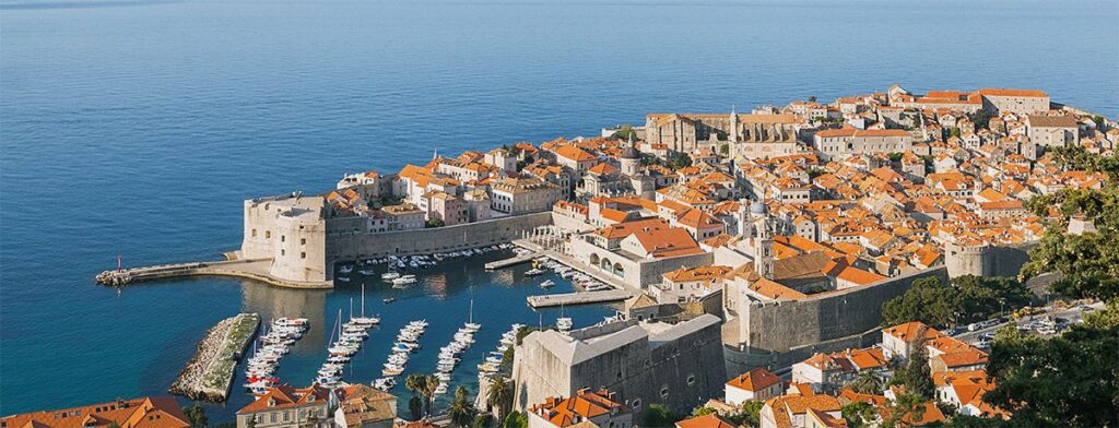 Panorama view of Dubrovnik Old Town