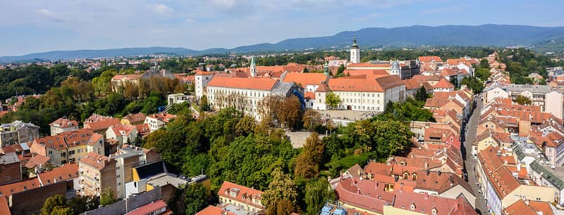panorama view of Zagreb